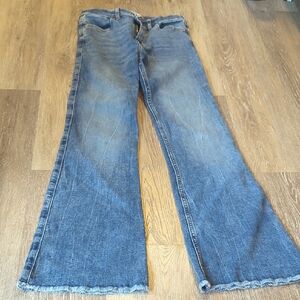 Abercrombie Kids 11/12 Long High Rise Flare Jeans Girls